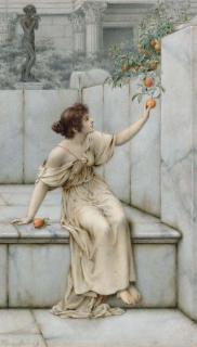W. Anstey Dolland - Picking oranges