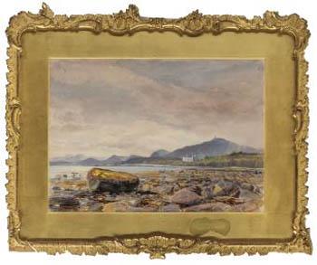 W. Cheesman - A view towards Dunrobin Castle; High tide; and The rocky stream