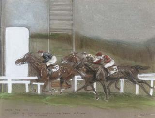 W. V. Longe - The Last Fence, The Grand National, 1902