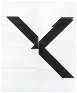 Wade Guyton - X Poster (Untitled, 2007, Epson UltraChrome inket print on linen, 84 x 69 inches, WG1999)