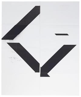 Wade Guyton - X Poster (Untitled, 2007, Epson UltraChrome inkjet on linen, 84 x 69 inches, WG1208)