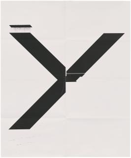 Wade Guyton - X Poster (Untitled, 2007, Epson UltraChrome inkjet on linen, 84 x 69 inches, WG1211)
