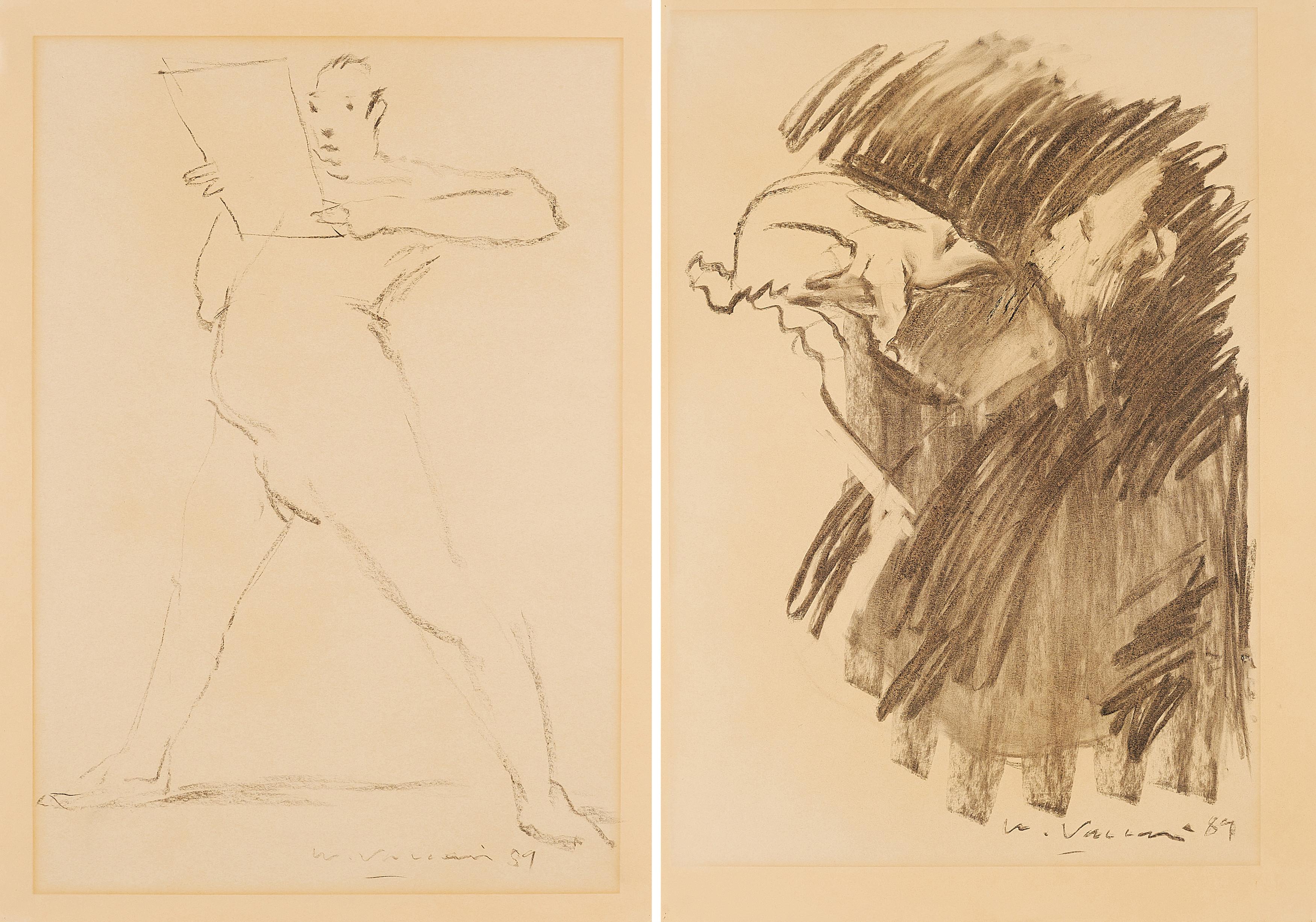 Wainer Vaccari - Konvolut von 2 Zeichnungen.