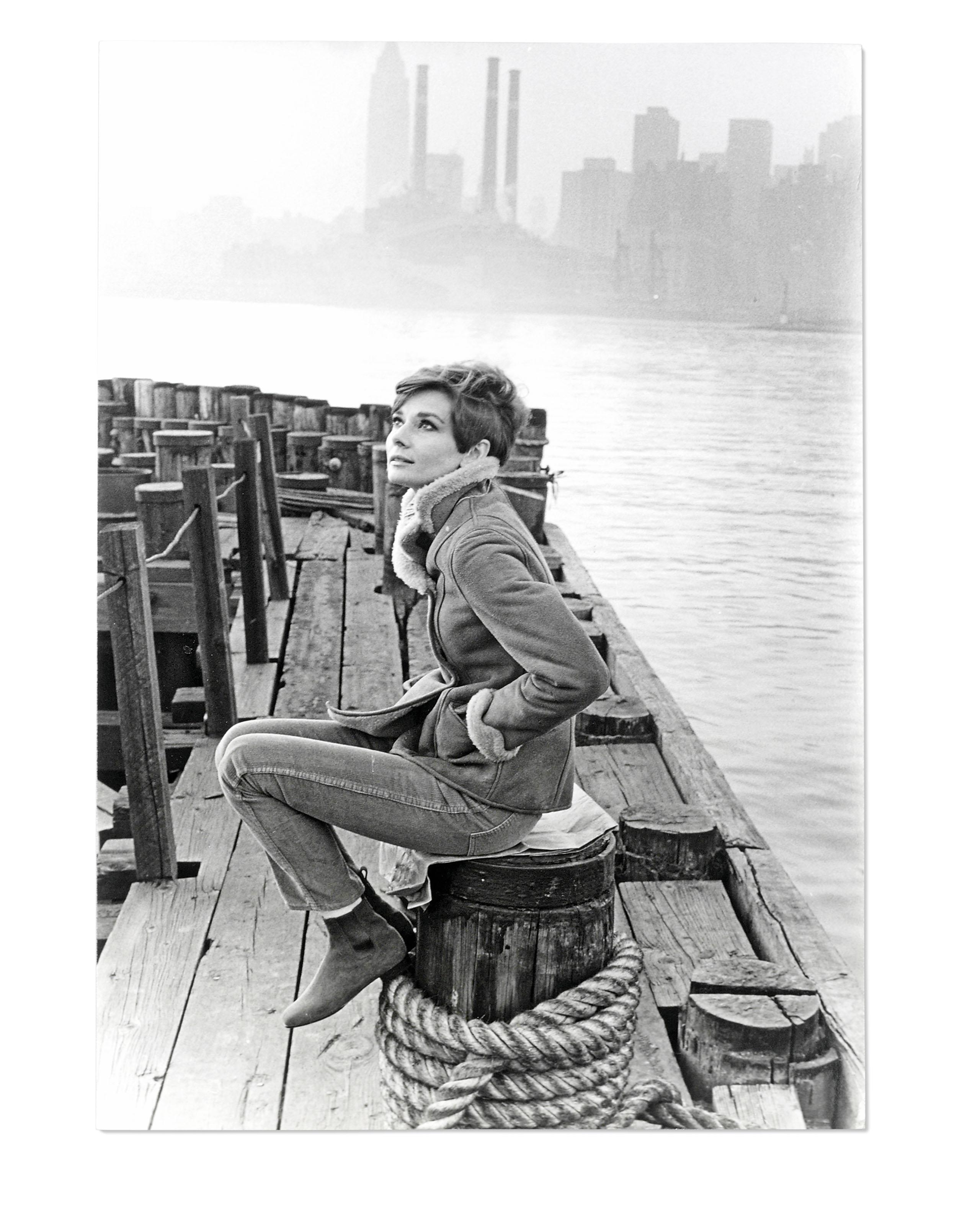 Wait Until Dark, 1967   Howell Conant - Audrey Hepburn during filming of the 1957 Warner Bros. production Wait Until Dark, New York, circa 1967