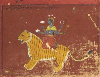 Wajid - Durga Seated on a Tiger