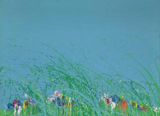 Walasse Ting - Autumn wind just passed by