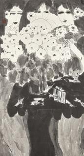 Walasse Ting - Ladies and Crickets