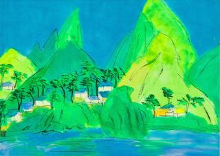 Walasse Ting - Landscape