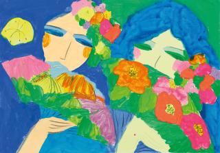 Walasse Ting - Ruth And Rose