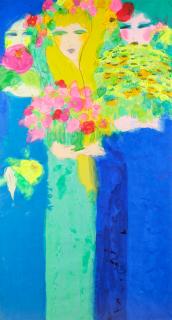 Walasse Ting - Three Beauties