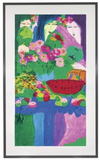 Walasse Ting - Three Ladies 