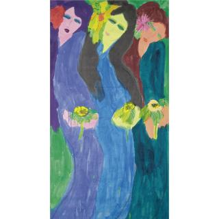 Walasse Ting - Three Women