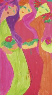 Walasse Ting - Three Women