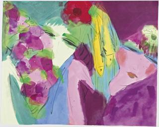 Walasse Ting - Two Ladies