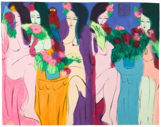 Walasse Ting - Untitled, circa 1985