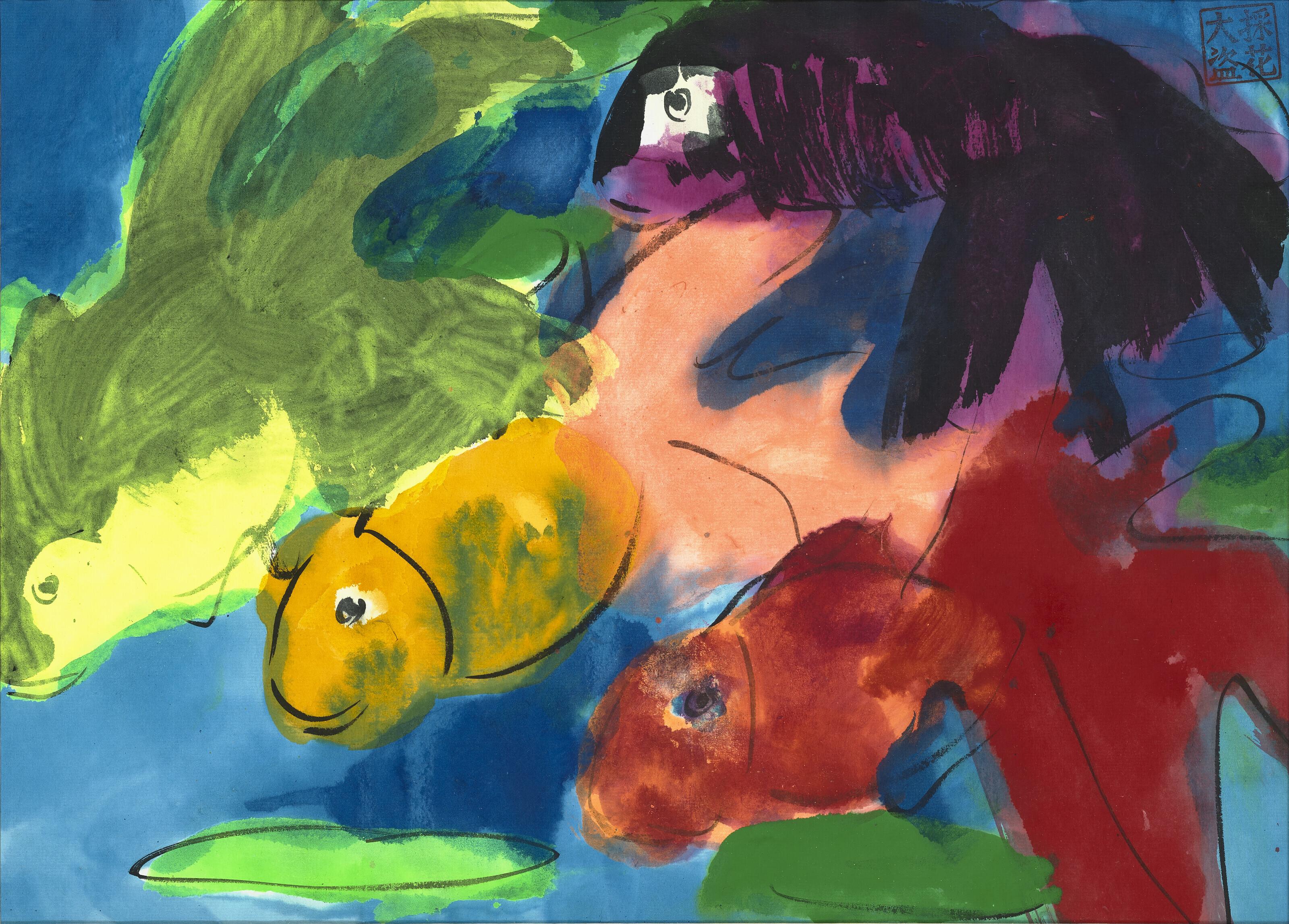 Walasse Ting - Untitled (Fish)