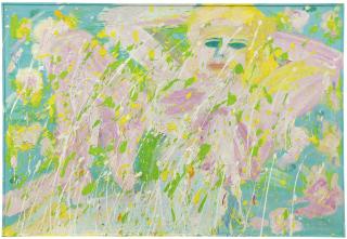 Walasse Ting - Venus Under Golden Rain