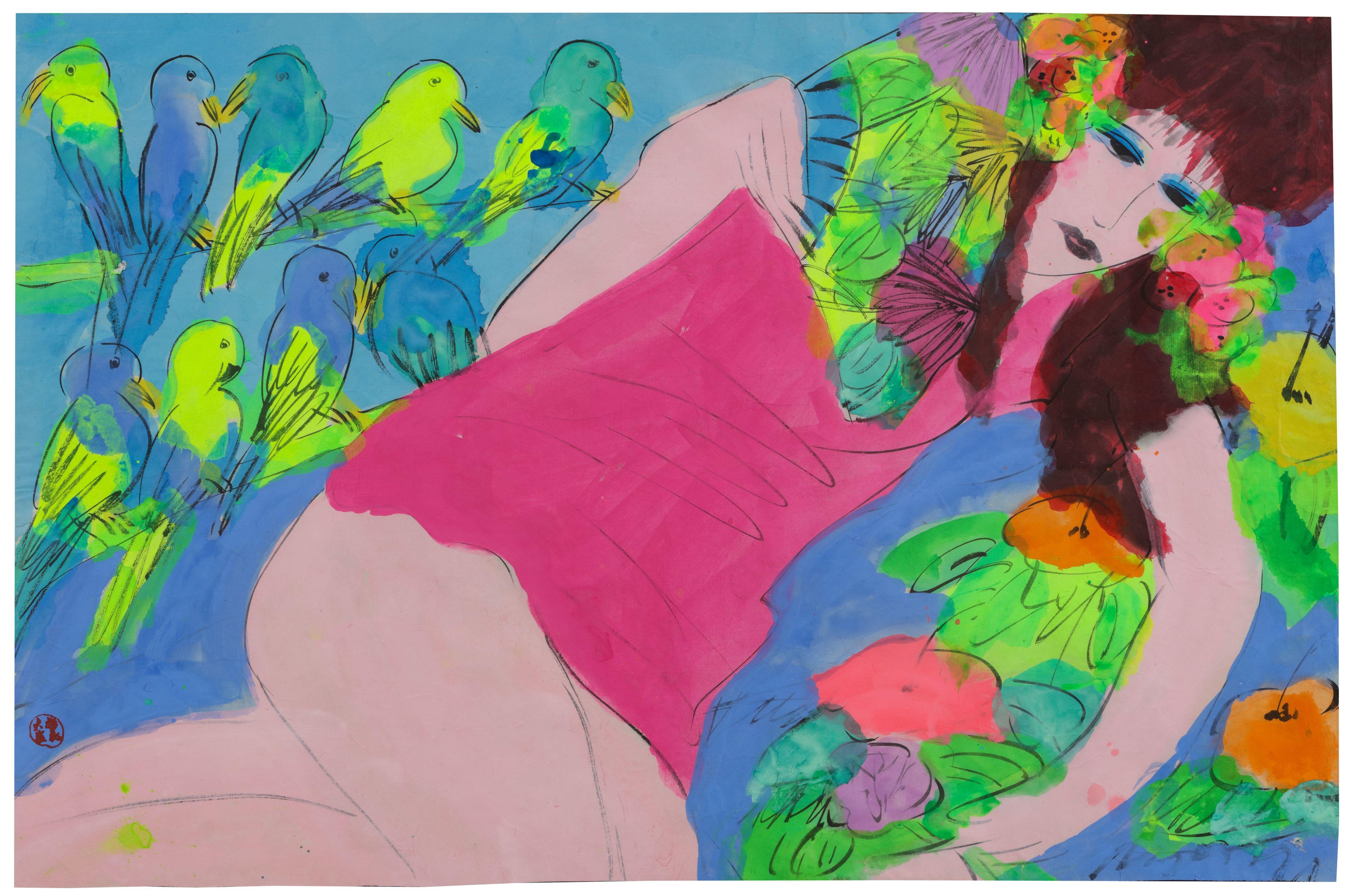 Walasse Ting - Woman