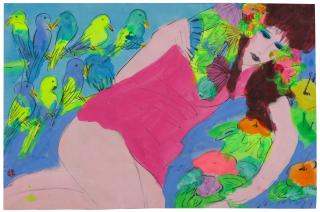 Walasse Ting - Woman