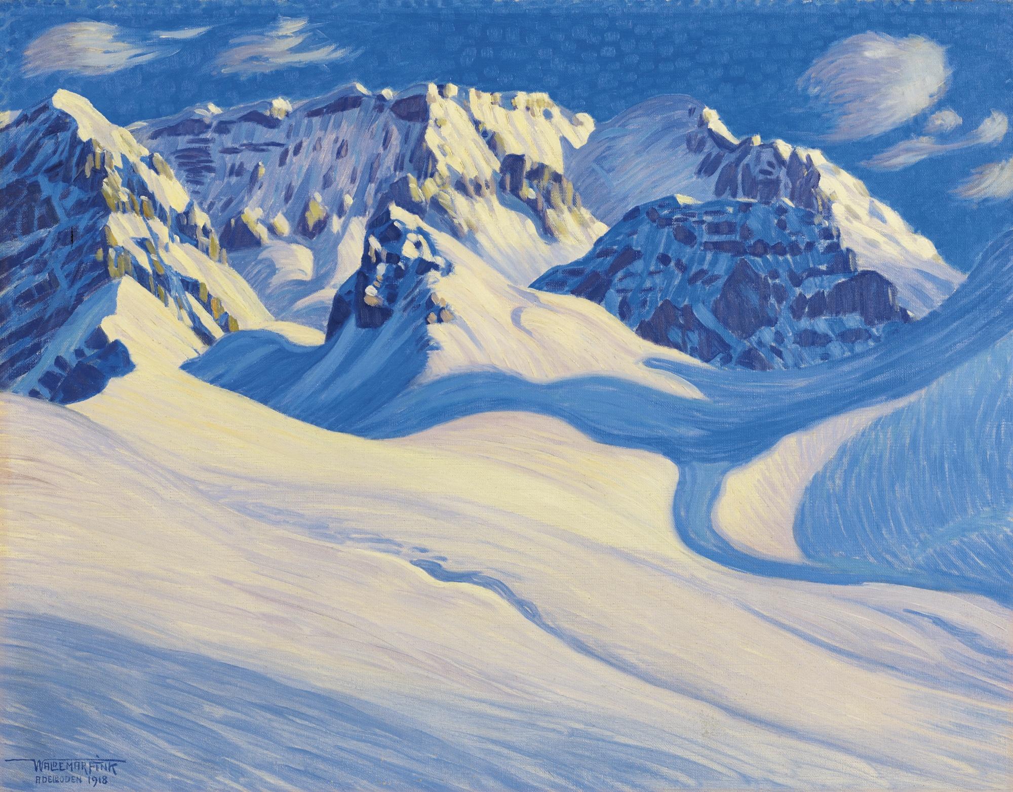 Waldemar Fink - Winter Bei Adelboden, 1918 Winter Near Adelboden, 1918