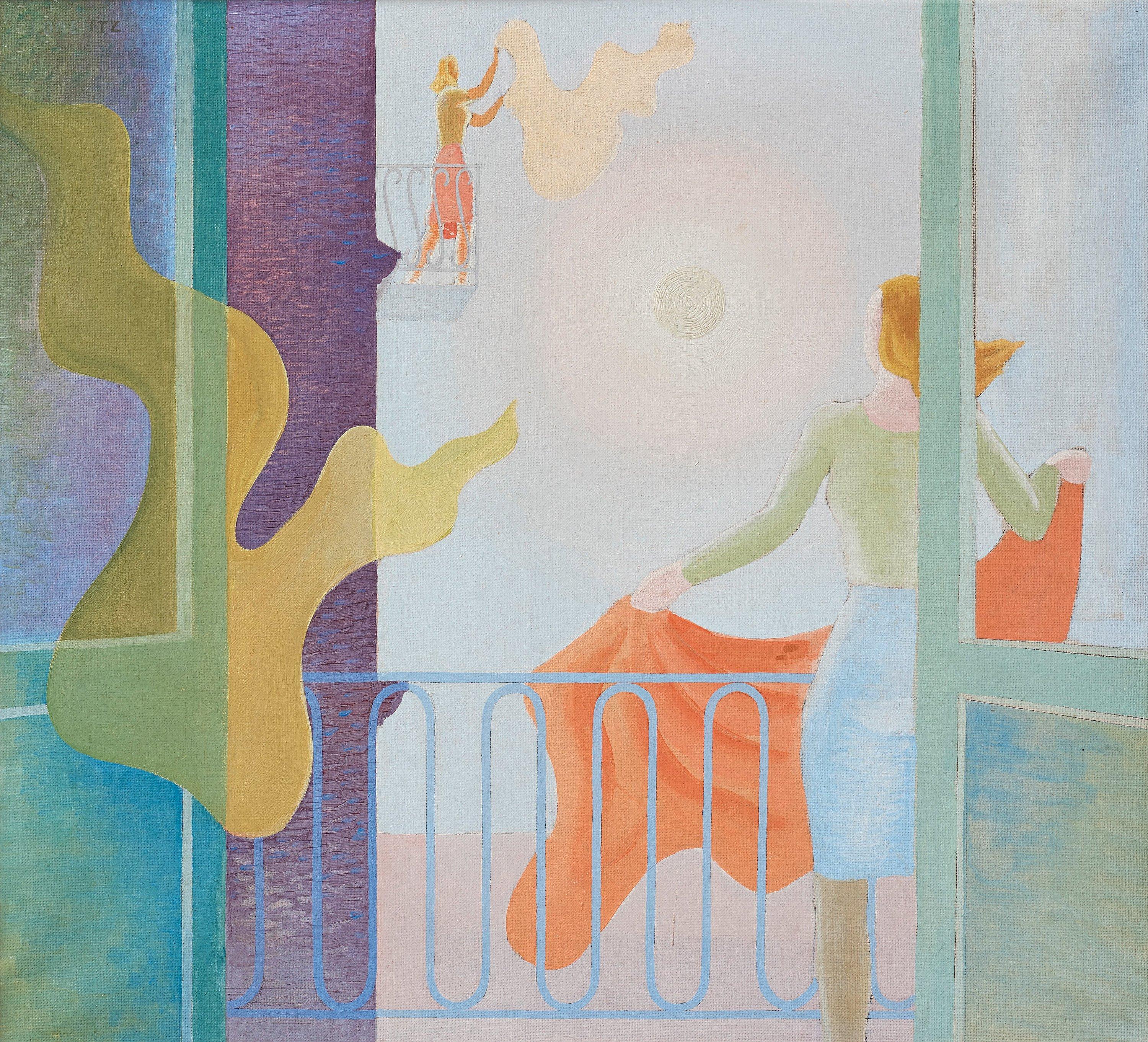 Waldemar Lorentzon - On the balcony