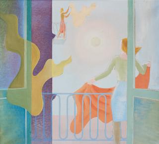 Waldemar Lorentzon - On the balcony