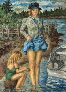 Waldo Peirce - Penobscot Gals