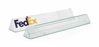 Walead Beshty - Fedex Medium © 2007Fedex R4578. Priority Overnight, Los Angeles-Basel Trk# 852237671880852237671880 May 13-14, 2011, Munich-London Trk# 75074213793, Jan 2013