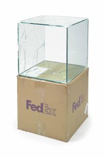 Walead Beshty - FedEx ® Large Kraft Box © 2005 FEDEX 330508 REV 10/05 SSCC, International Priority, Los Angeles-Brussels trk#865282057964, October 27-30, 2008, Priority Overnight, Los Angeles-New York trk#794583197877, March 28-29, 2011