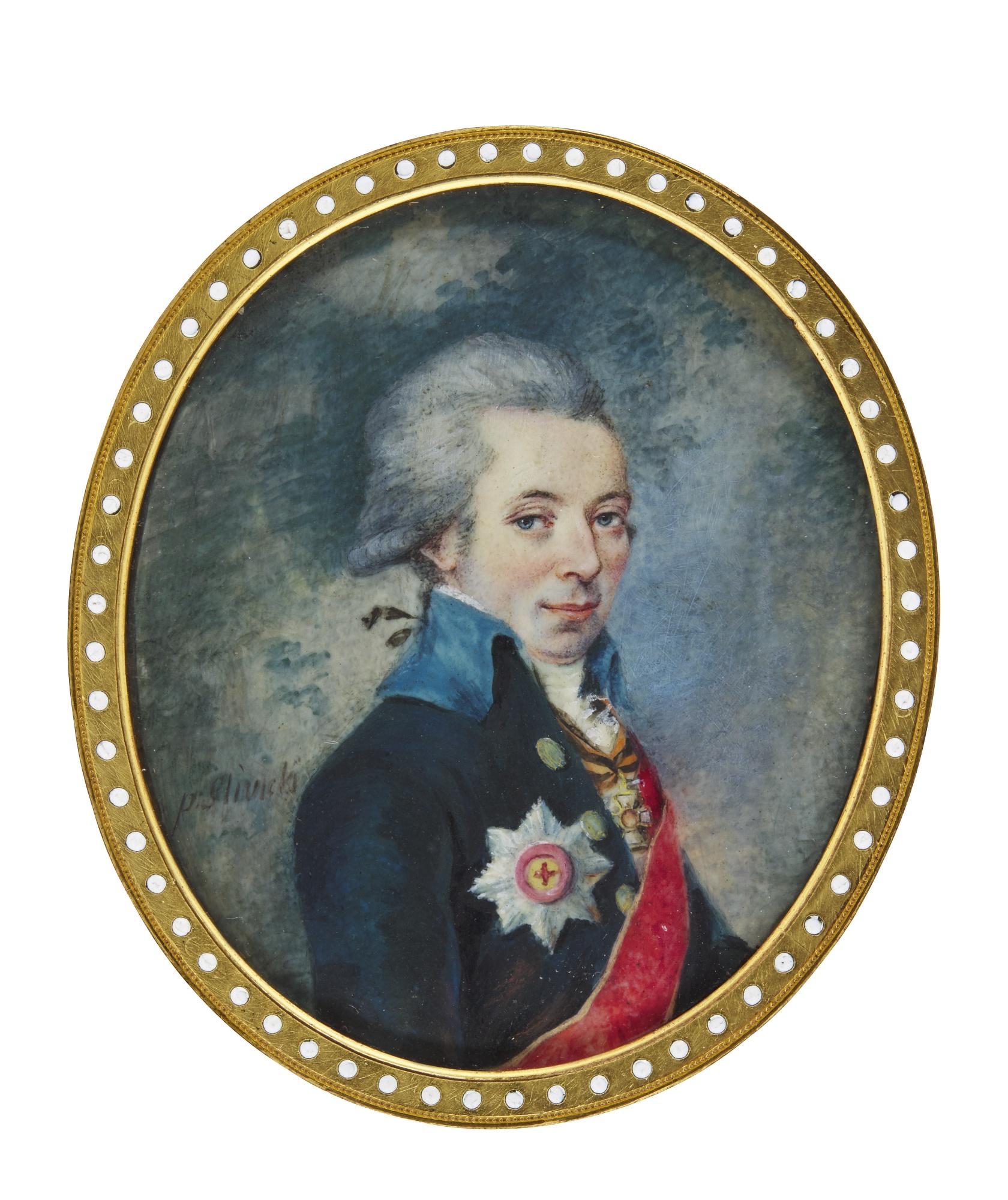 Walenty Slivieki - Portrait Of Prince Czartoryski, Circa 1790