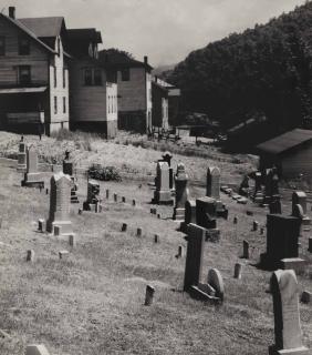 Walker Evans - Houses and Graveyard, Rowlesburg, West Virginia, June 1935