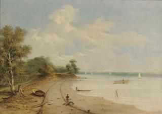 Walker M. Oddie - Fishing By The Hudson River