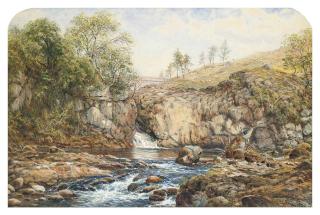 Waller Hugh Paton, R.S.A., R.S.W. - A waterfall