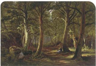 Waller Hugh Paton, R.S.A., R.S.W. - Figures Resting In A Woodland Glade