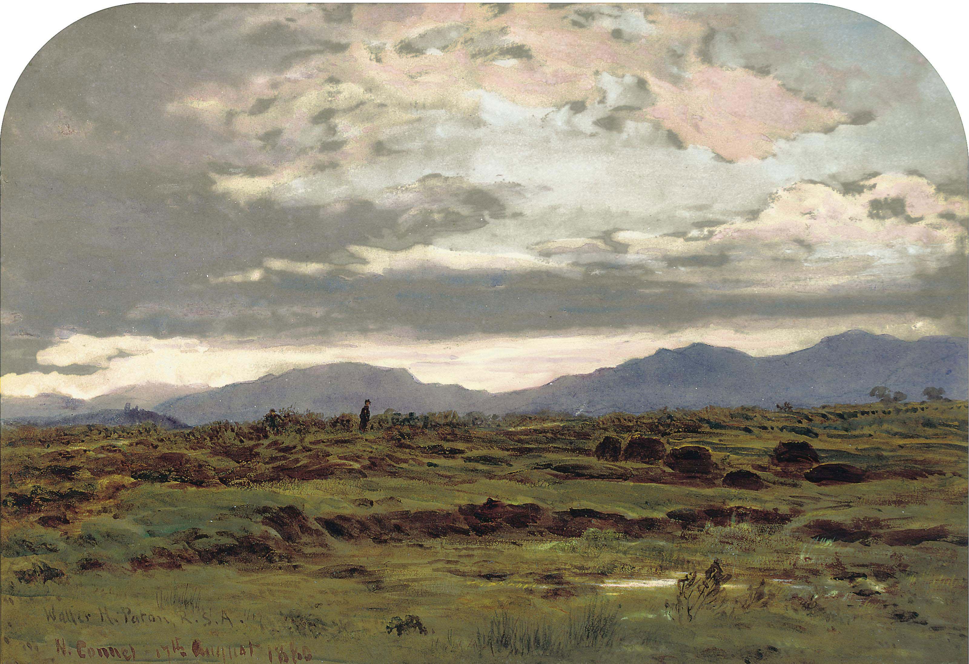 Waller Hugh Paton, R.S.A., R.S.W. - North Connel at dusk
