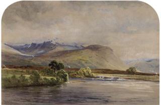 Waller Hugh Paton, R.S.A., R.S.W. - View over the loch towards Ben Nevis