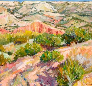 Walt Gonske - Pala Duro Canyon 28 x 30 in. framed 33 1/2 x 35 1/2 in.