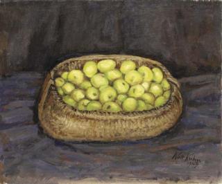 Walt Kuhn - Basket of Green Apples