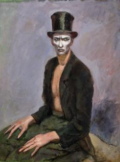 Walt Kuhn - Chico in a Silk Hat