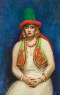 Walt Kuhn - Lady in Vest