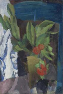 Walt Kuhn - Still Life With Red Flowers