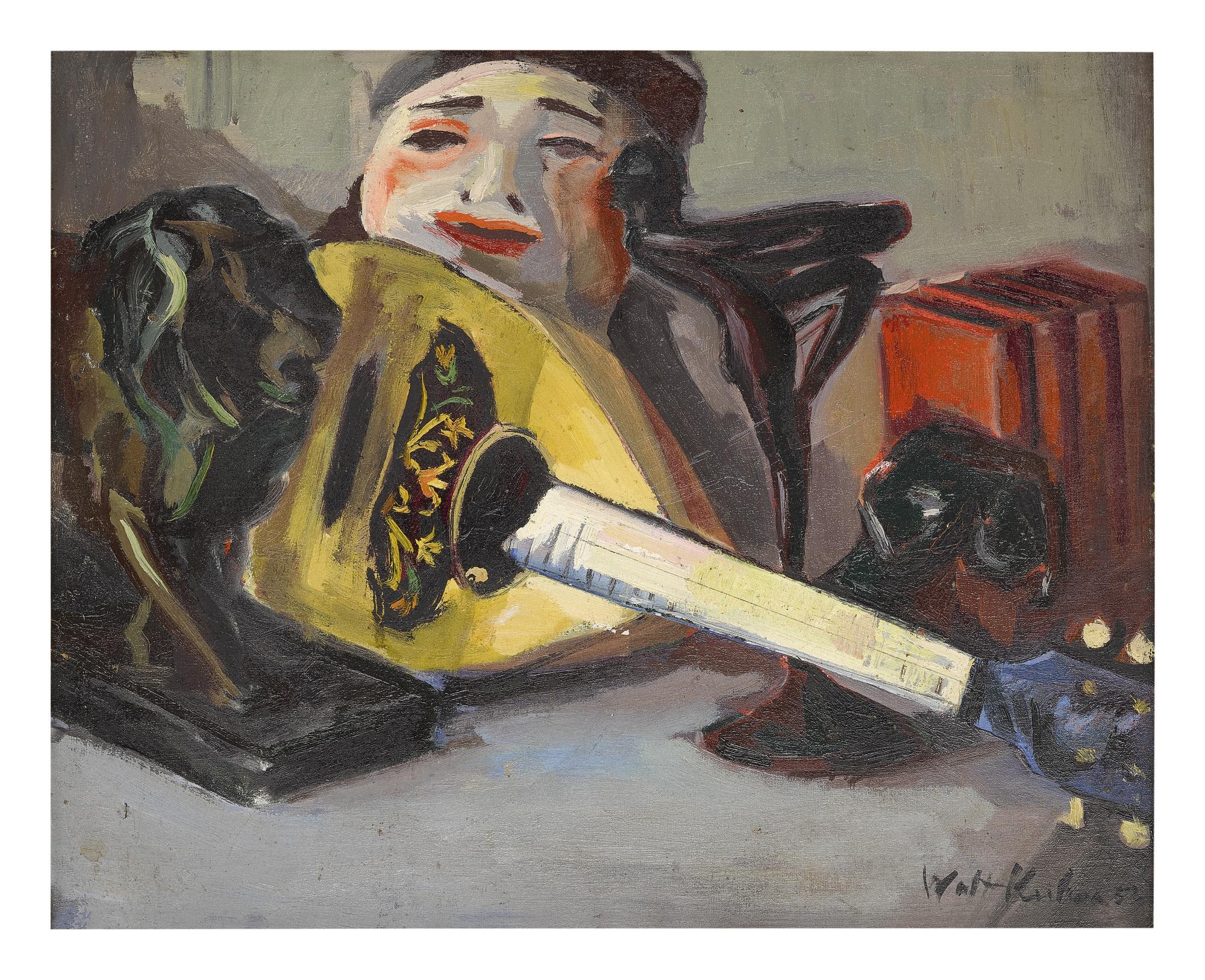 Walt Kuhn - Tabletop Still Life With Mandolin