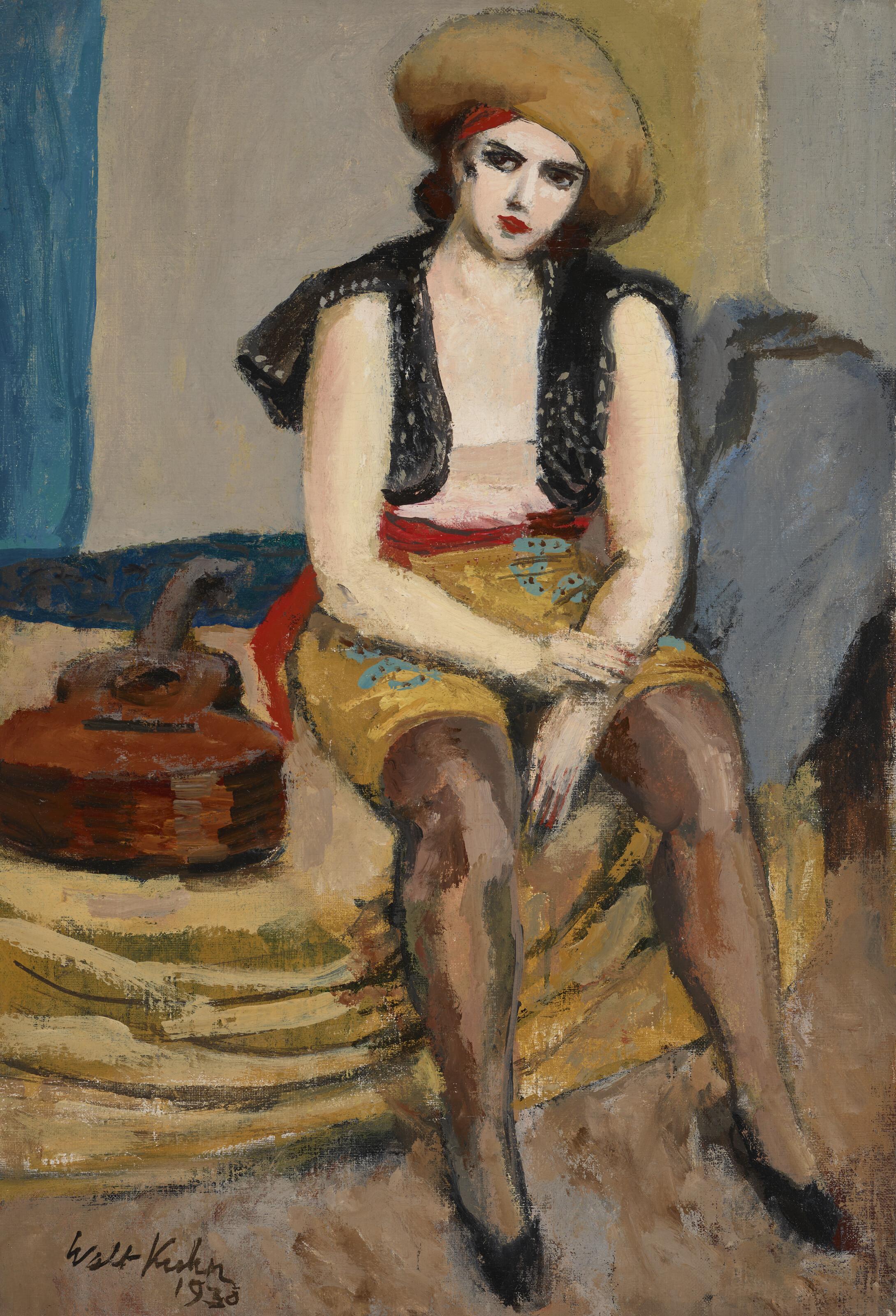 Walt Kuhn - Woman with Guitar