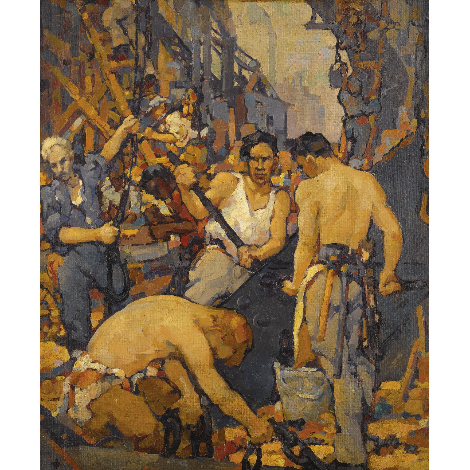 Walt S. Louderback - Construction Workers