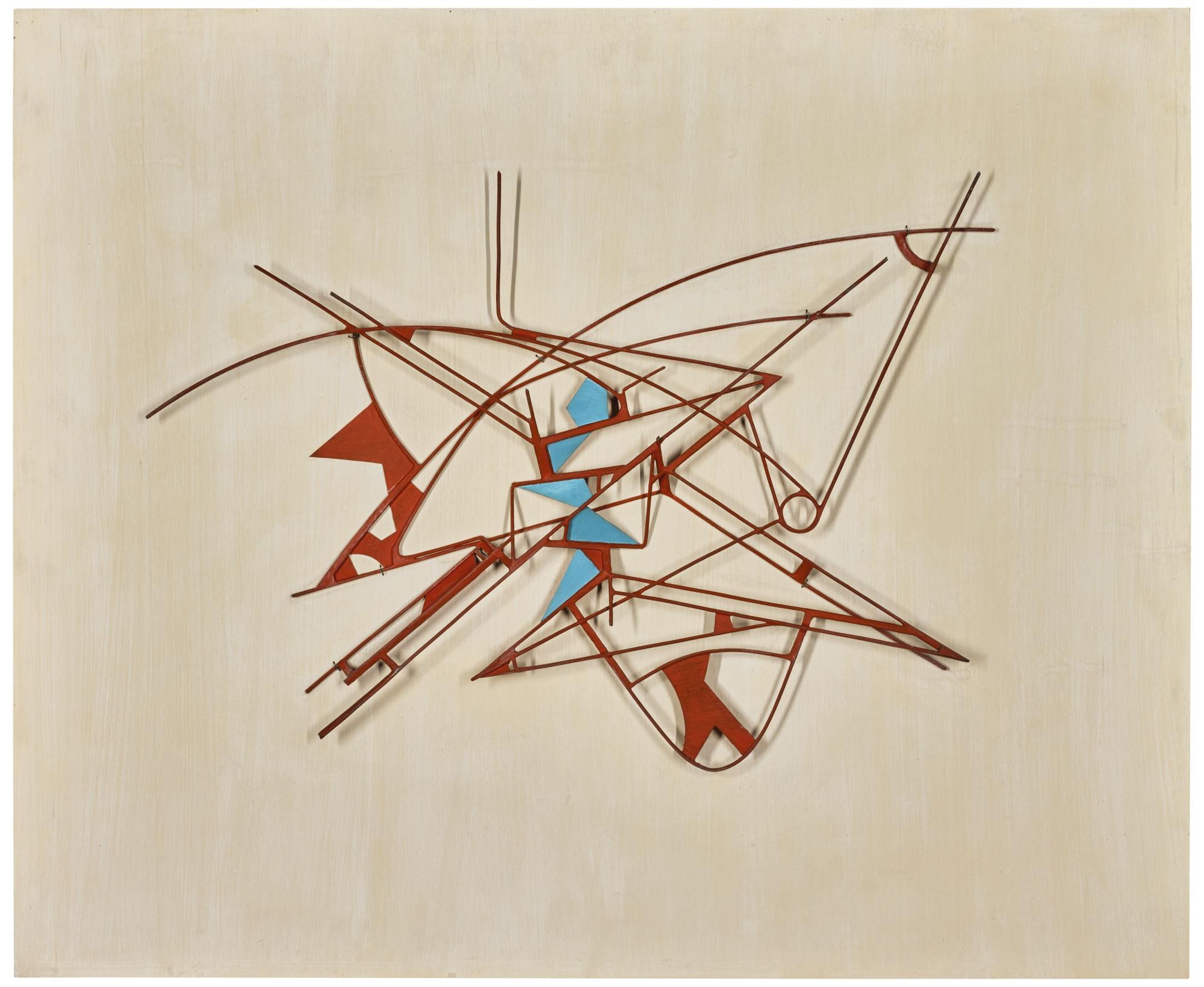 Walter Bodmer - Bemaltes Metallrelief