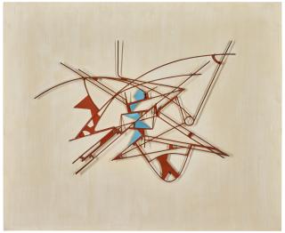 Walter Bodmer - Bemaltes Metallrelief