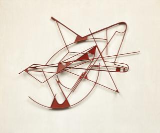 Walter Bodmer - Rotes Metallrelief, 1962