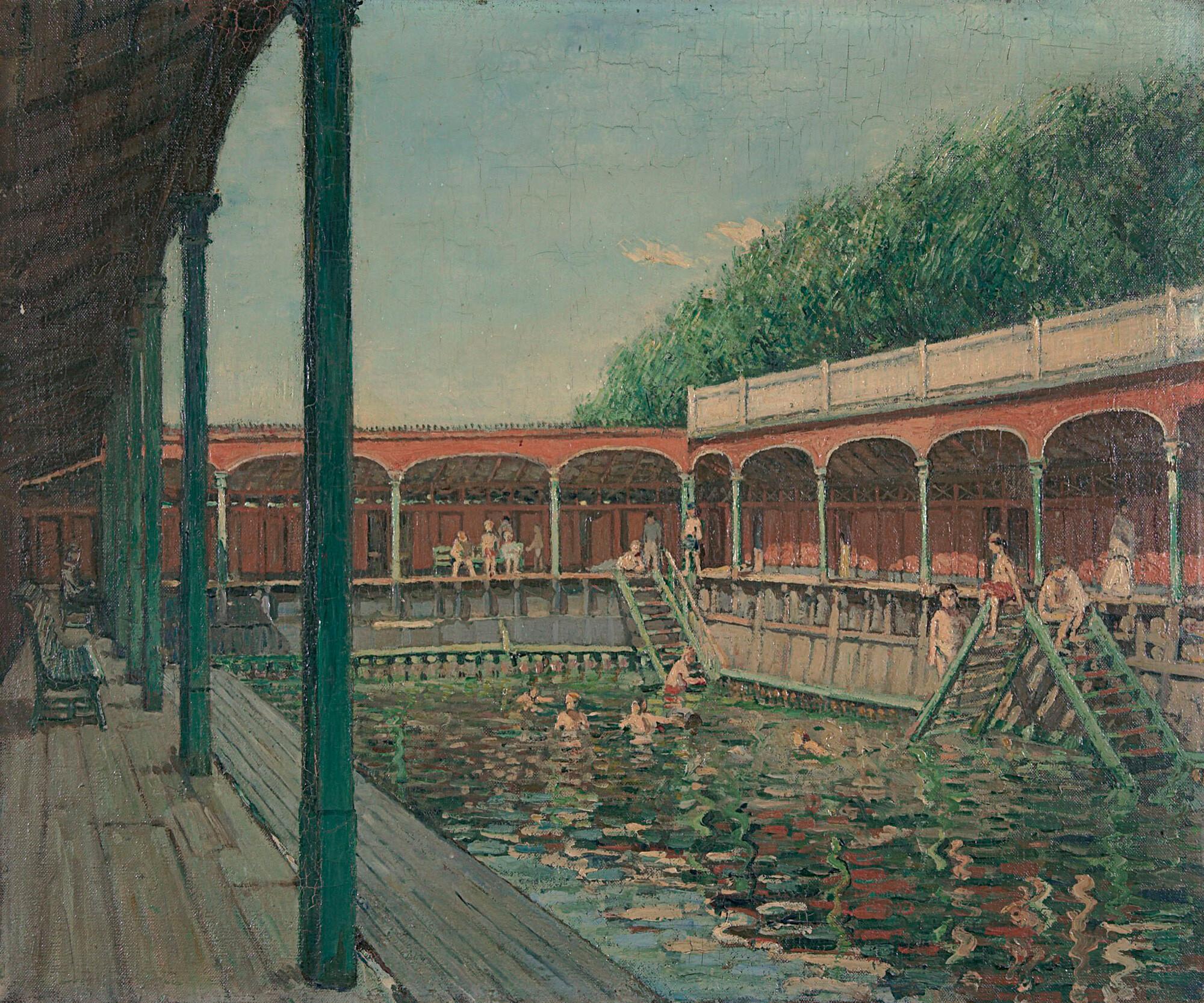 Walter Bondy - Im Schwimmbad.