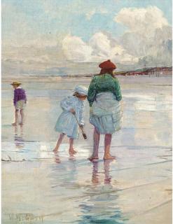 Walter Bonner Gash - At the seaside