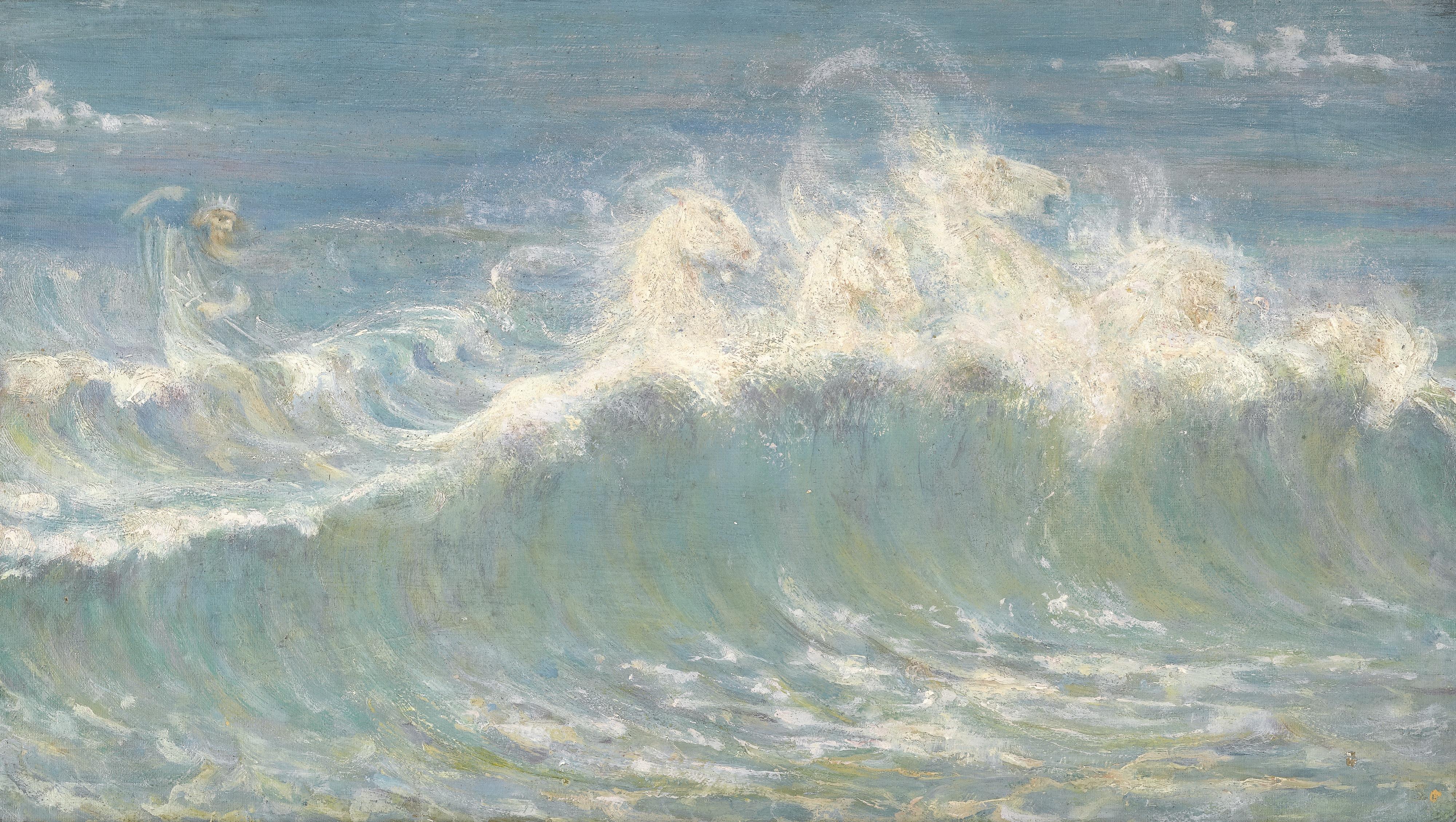 Walter Crane, R.W.S. - Neptune\'S Horses